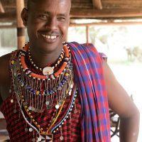 Portrait photo of Maasai man.